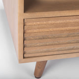 Sable 38.0L x 27.0W x 18.0H Light Brown Wood Coffee Table by Mercana at Eve Furniture