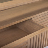 Sable 38.0L x 27.0W x 18.0H Light Brown Wood Coffee Table by Mercana at Eve Furniture