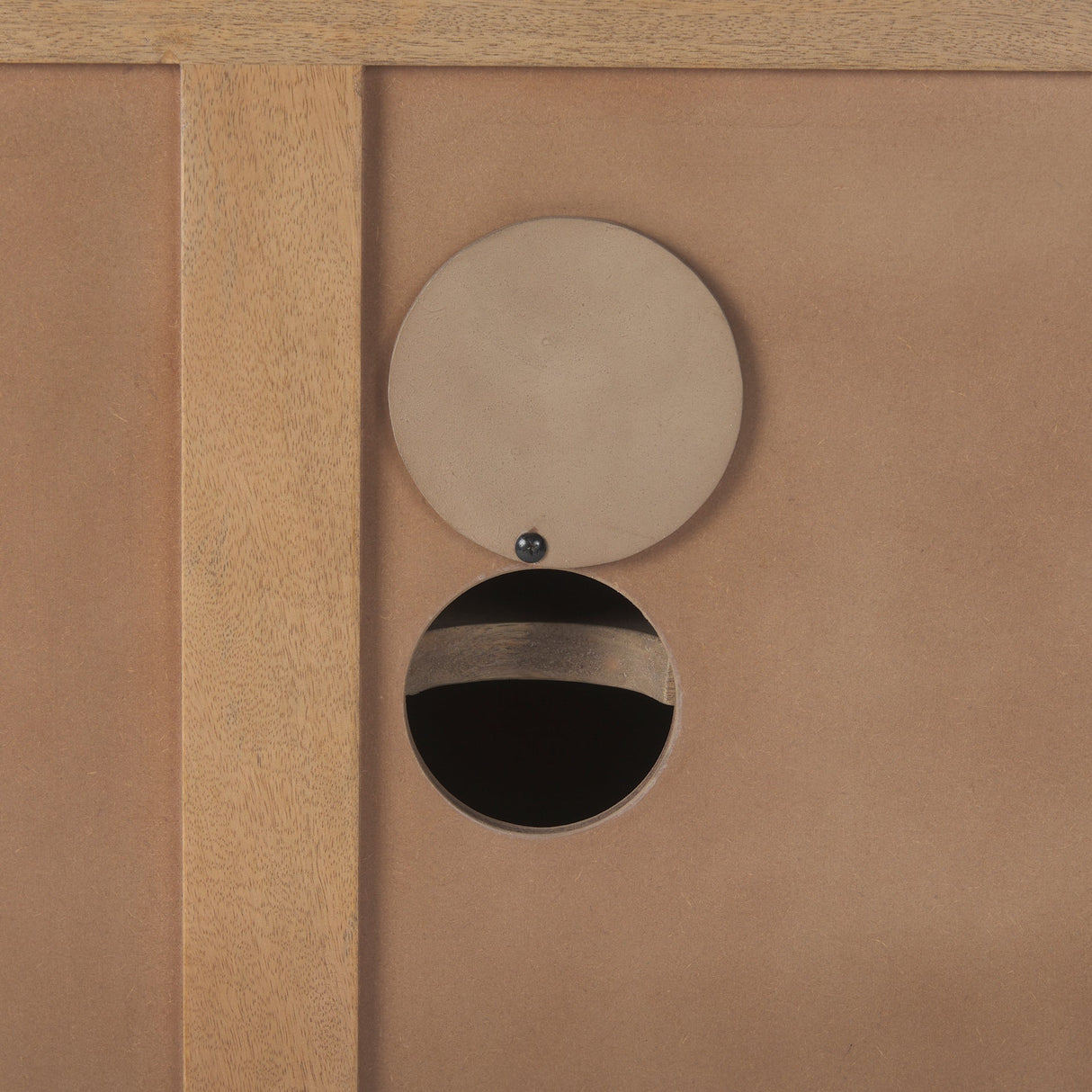 Sable Light Brown Wood Accent Cabinet by Mercana at Eve Furniture