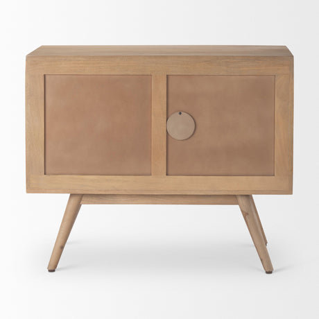 Sable Light Brown Wood Accent Cabinet by Mercana at Eve Furniture