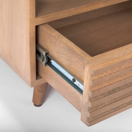 Sable Light Brown Wood Coffee Table by Mercana at Eve Furniture