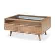 Sable Light Brown Wood Coffee Table by Mercana at Eve Furniture