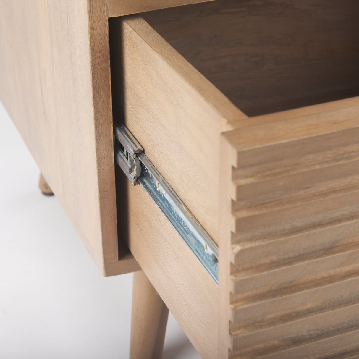 Sable Light Brown Wood Side Table by Mercana at Eve Furniture