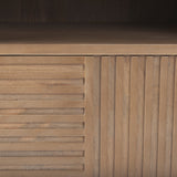 Sable Light Brown Wood Side Table by Mercana at Eve Furniture