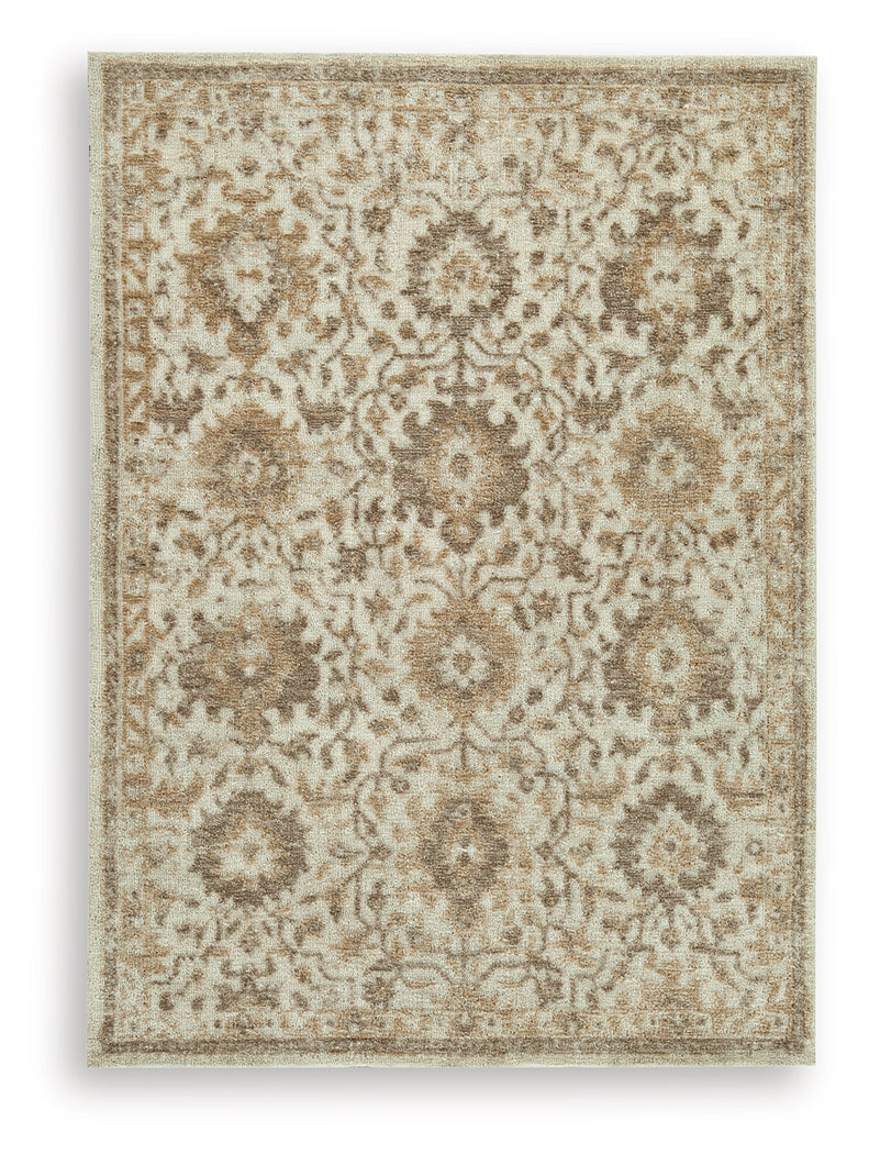 Sableridge Ivory/Taupe/Camel Medium Rug by Ashley at Eve Furniture
