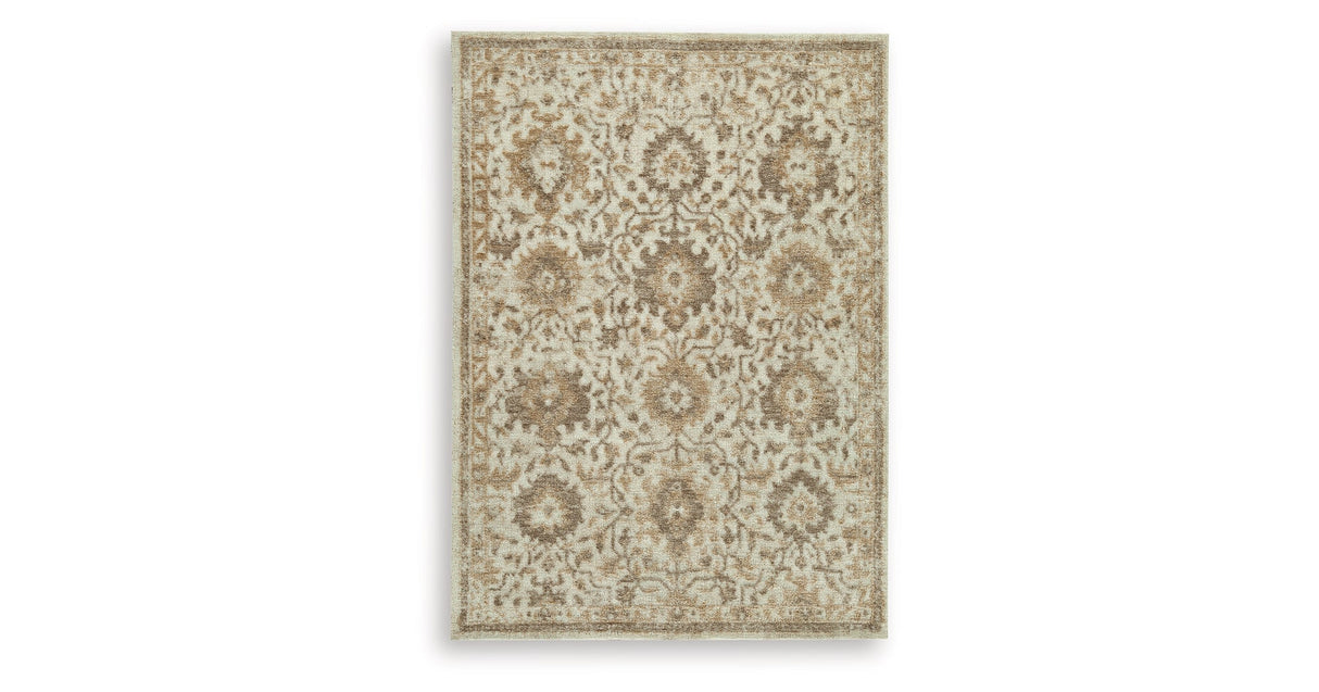Sableridge Ivory/Taupe/Camel Medium Rug by Ashley at Eve Furniture