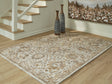 Sableridge Ivory/Taupe/Camel Medium Rug by Ashley at Eve Furniture