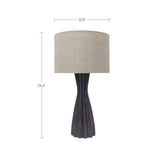 Sabrina Dark Brown/Natural Table Lamp by Moe's Home at Eve Furniture