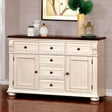 Sabrina Off-White/Cherry Server by Furniture of America at Eve Furniture