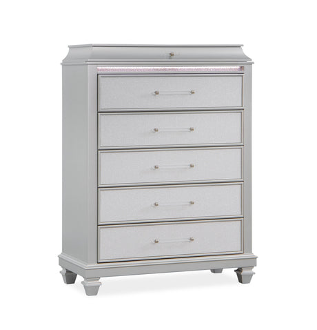 Sabrina Silver Bedroom Set by Cosmos Furniture at Eve Furniture