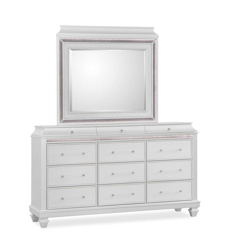 Sabrina White Bedroom Set by Cosmos Furniture at Eve Furniture