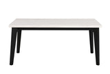 Sabro Black/White Rectangular Dining Table