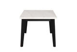 Sabro Black/White Rectangular Dining Table