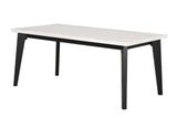 Sabro Black/White Rectangular Dining Table