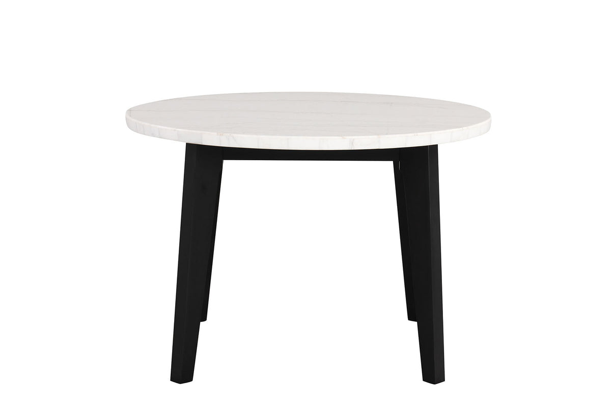 Sabro Black/White Round Dining Table