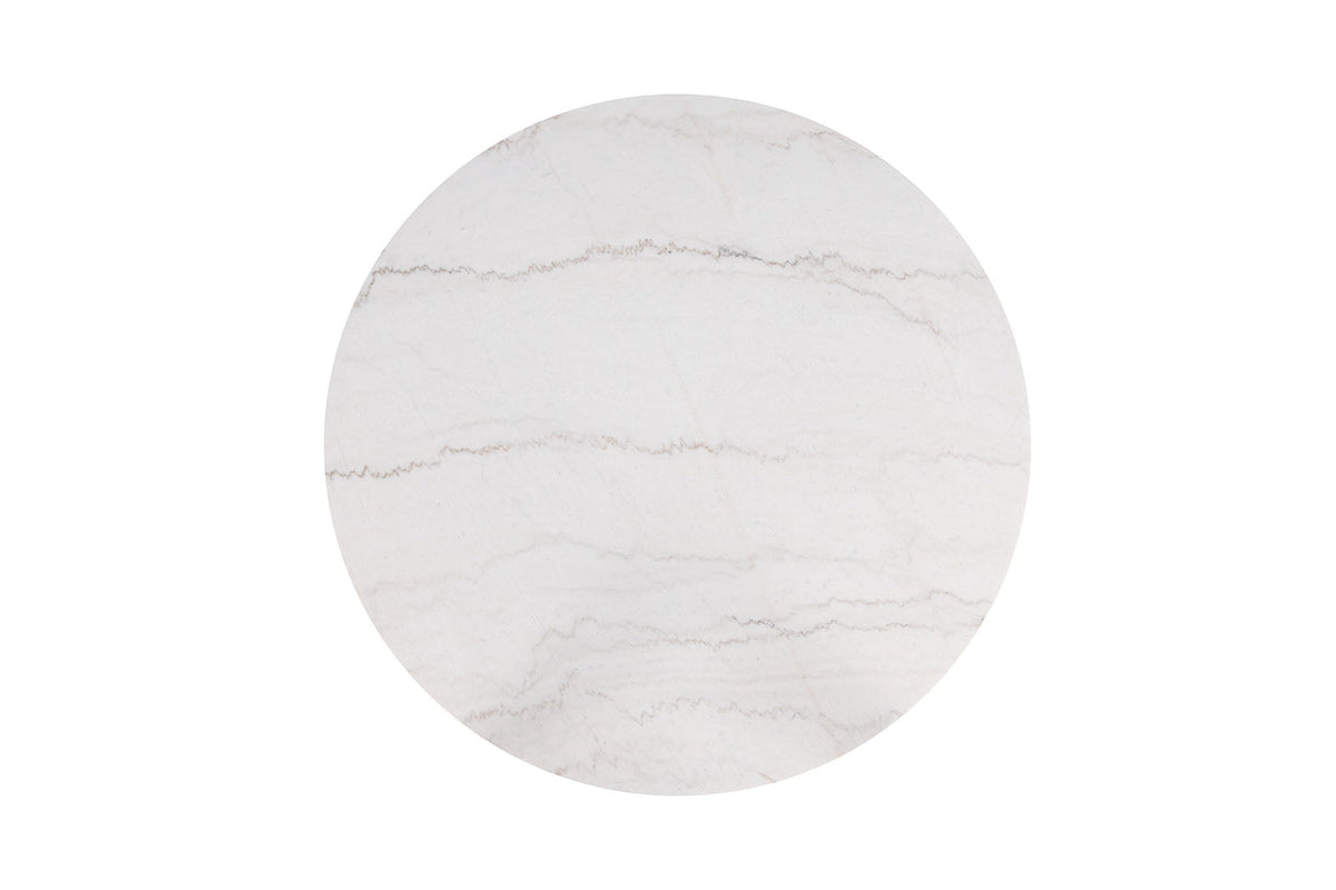 Sabro Black/White Round Dining Table