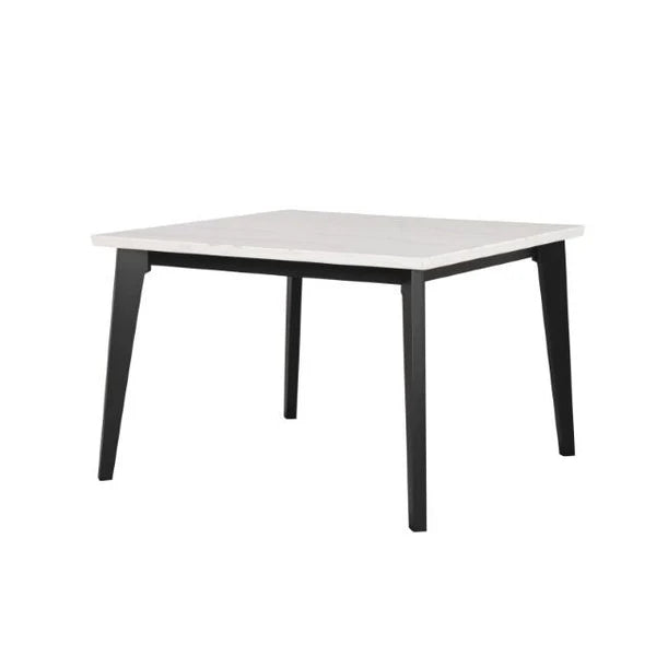 Sabro Black/White Square Dining Table