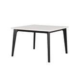 Sabro Black/White Square Dining Table