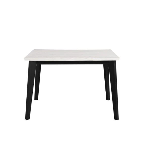 Sabro Black/White Square Dining Table