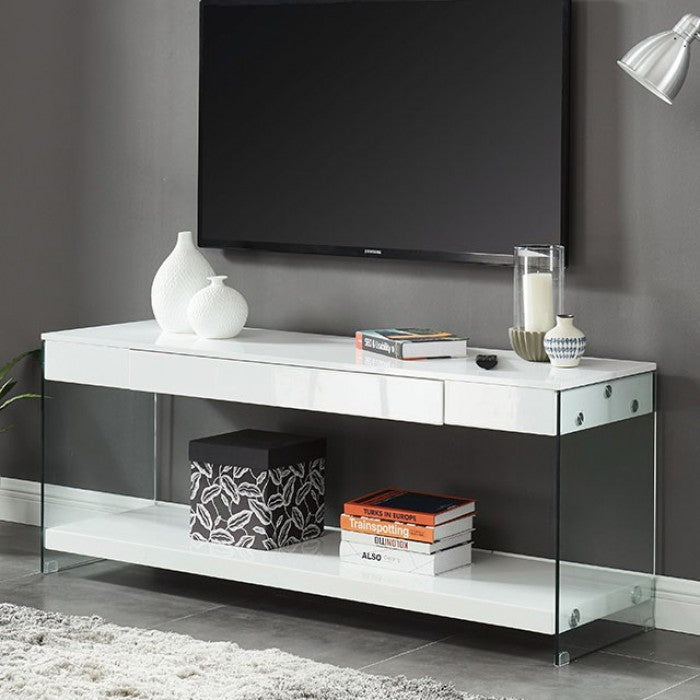 Sabugal White 70" TV Stand by Furniture of America at Eve Furniture