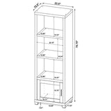 Sachin Antique Pine 3-piece Entertainment Center With 79" TV Stand by Coaster at Eve Furniture