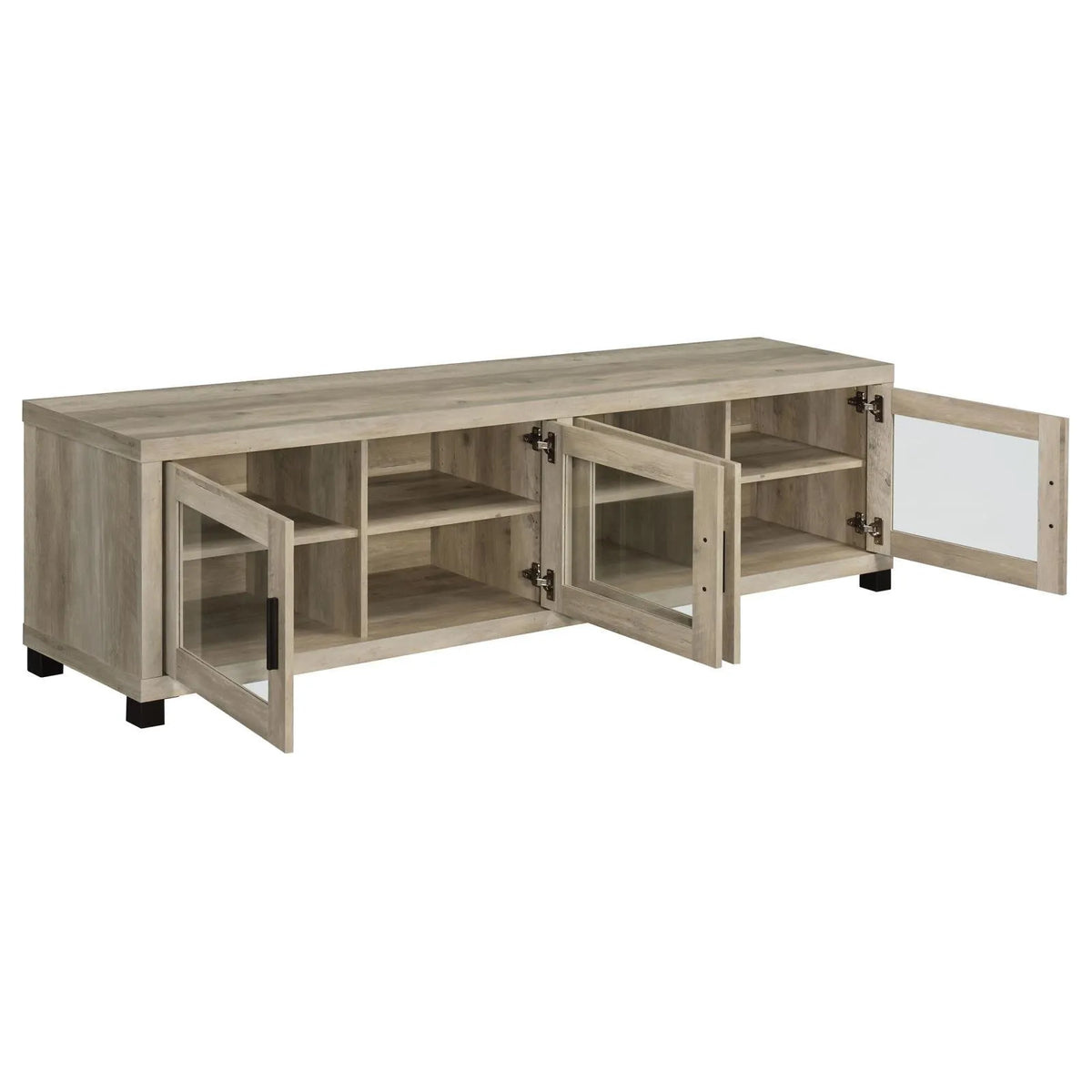 Sachin Antique Pine 3-piece Entertainment Center With 79" TV Stand by Coaster at Eve Furniture