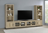 Sachin Antique Pine 3-piece Entertainment Center With 79" TV Stand by Coaster at Eve Furniture