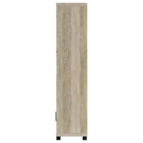 Sachin Antique Pine 3-shelf Media Tower With Storage Cabinet by Coaster at Eve Furniture