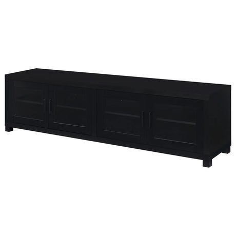 Sachin Black 4-door Engineered Wood 79-inch TV Stand by Coaster at Eve Furniture