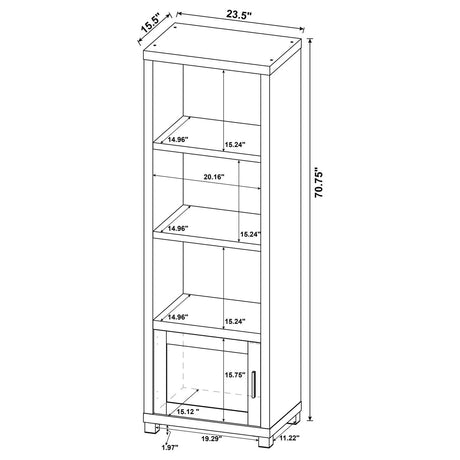 Sachin Dark Pine 3-piece Entertainment Center With 79" TV Stand by Coaster at Eve Furniture