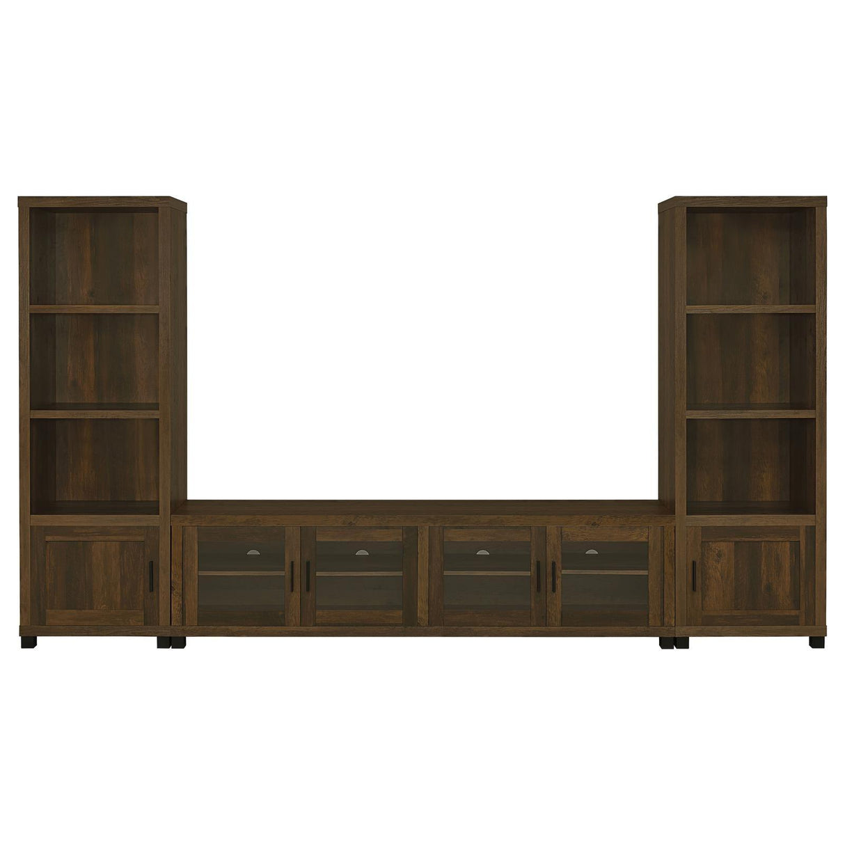 Sachin Dark Pine 3-piece Entertainment Center With 79" TV Stand by Coaster at Eve Furniture
