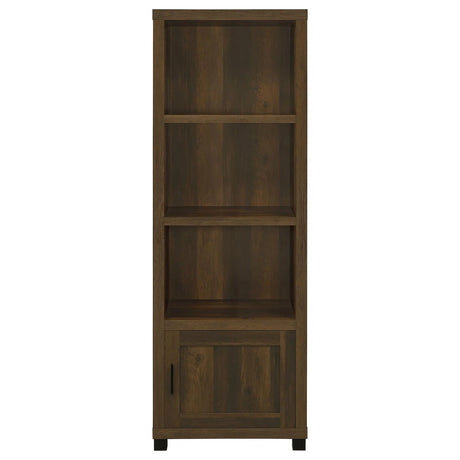 Sachin Dark Pine 3-shelf Media Tower With Storage Cabinet by Coaster at Eve Furniture