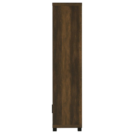 Sachin Dark Pine 3-shelf Media Tower With Storage Cabinet by Coaster at Eve Furniture