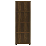 Sachin Dark Pine 3-shelf Media Tower With Storage Cabinet by Coaster at Eve Furniture