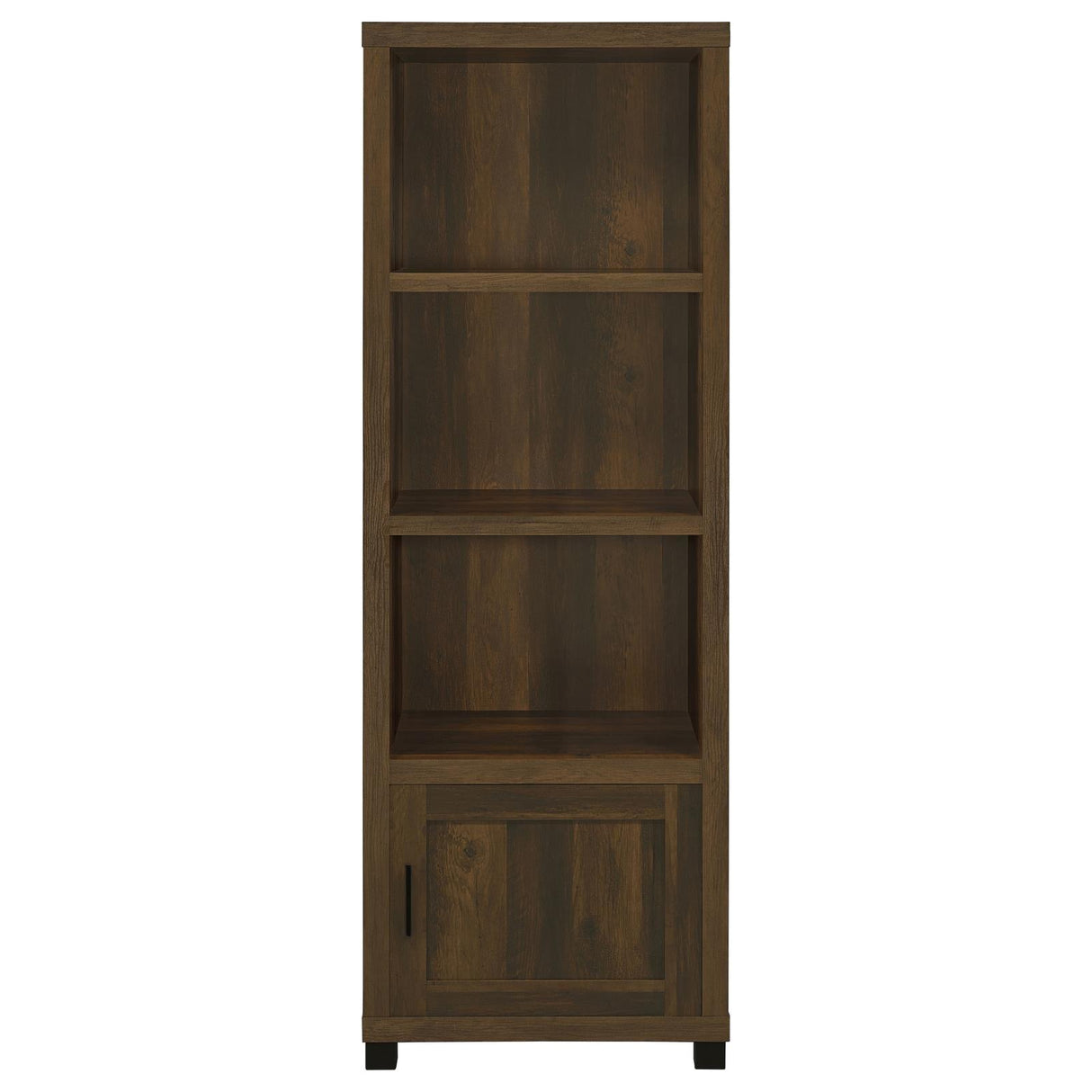 Sachin Dark Pine 3-shelf Media Tower With Storage Cabinet by Coaster at Eve Furniture