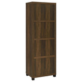 Sachin Dark Pine 3-shelf Media Tower With Storage Cabinet by Coaster at Eve Furniture