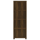 Sachin Dark Pine 3-shelf Media Tower With Storage Cabinet by Coaster at Eve Furniture