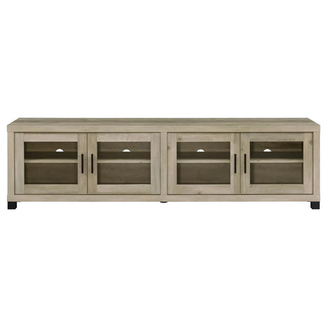 Sachin Rectangular TV Console with Glass Doors by Coaster at Eve Furniture