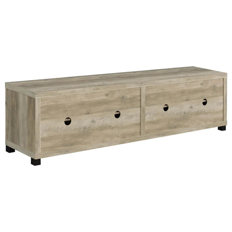Sachin Rectangular TV Console with Glass Doors by Coaster at Eve Furniture