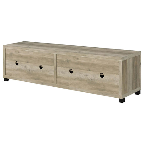Sachin Rectangular TV Console with Glass Doors by Coaster at Eve Furniture