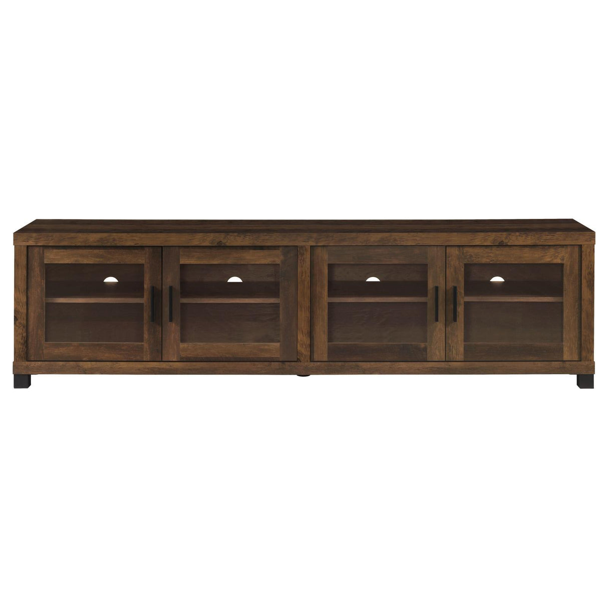 Sachin Rectangular TV Console with Glass Doors by Coaster at Eve Furniture