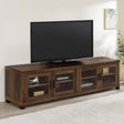 Sachin Rectangular TV Console with Glass Doors by Coaster at Eve Furniture