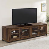 Sachin Rectangular TV Console with Glass Doors by Coaster at Eve Furniture