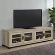 Sachin Rectangular TV Console with Glass Doors by Coaster at Eve Furniture