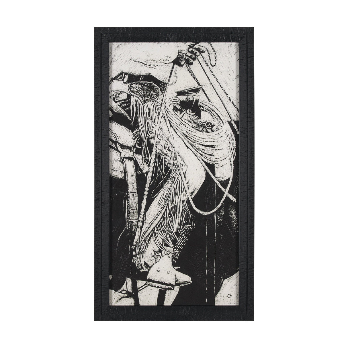 Saddled Up I by Mercana Studio a Hand Embellished Framed Art Print by Mercana at Eve Furniture
