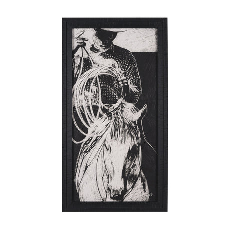 Saddled Up II by Mercana Studio a Hand Embellished Framed Art Print by Mercana at Eve Furniture