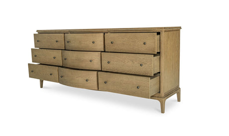 Sadie 9 Drawer Dresser Brown by Moe's Home at Eve Furniture