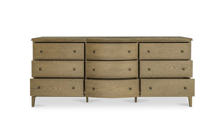 Sadie 9 Drawer Dresser Brown by Moe's Home at Eve Furniture