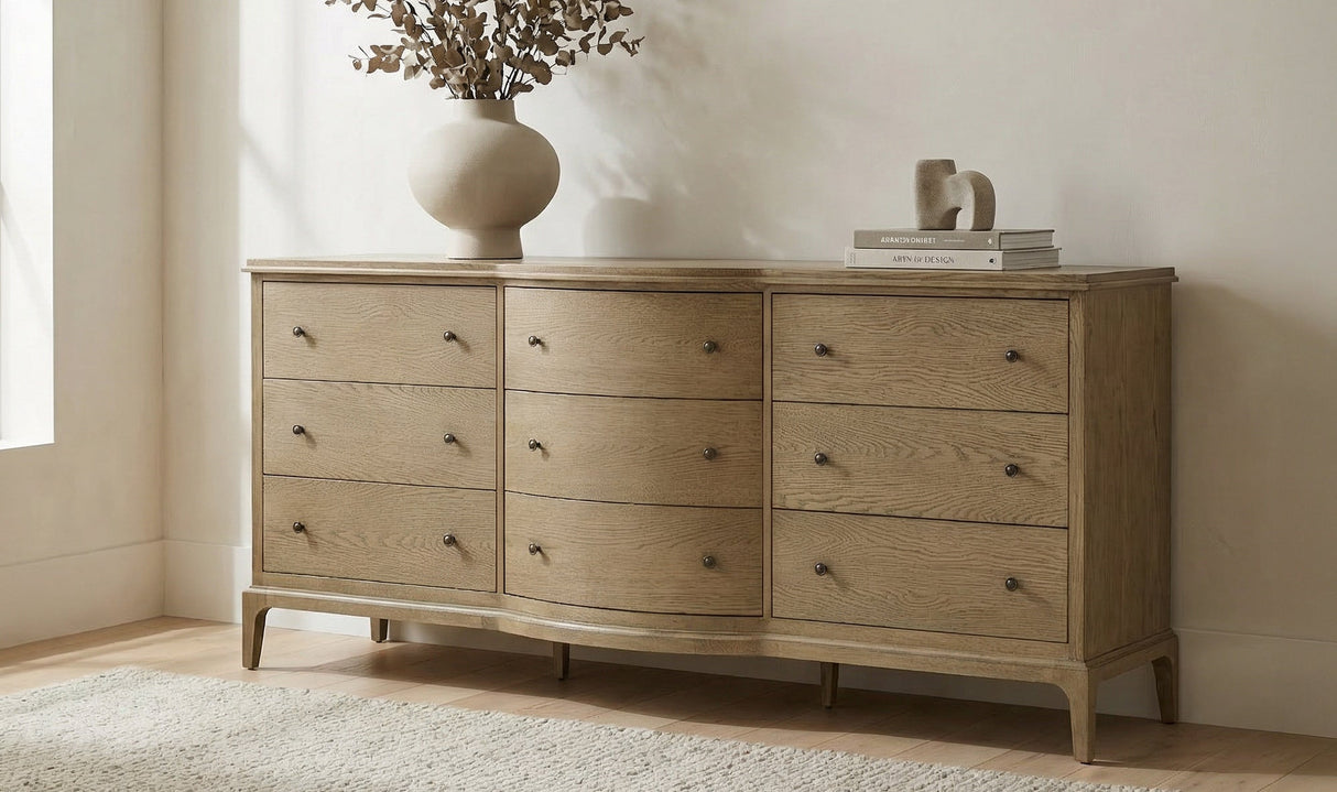 Sadie 9 Drawer Dresser Brown by Moe's Home at Eve Furniture