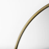 Sadie Antique Gold Metal Rounded Arch Floor Mirror by Mercana at Eve Furniture